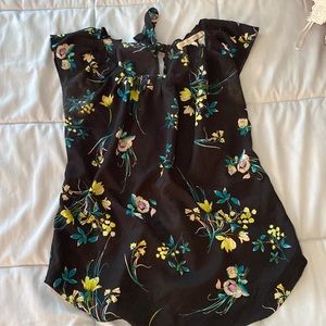 LC Lauren Conrad Floral Blouse